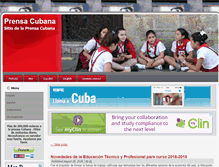 Tablet Screenshot of prensacubana.e-datalink.net